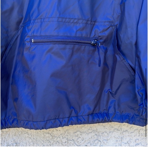 Pink Dolphin Blue Nylon 1/4 Zip Pullover Windbreaker Hoodie Jacket Men's Size S - Picture 4 of 6